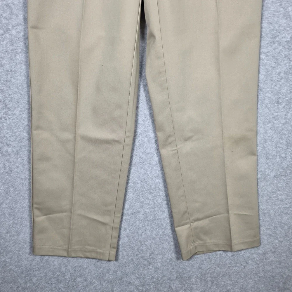 VTG WearGuard Pants Mens Sz 30x31 Tan Beige Stretch Waist Relaxed Straight NEW